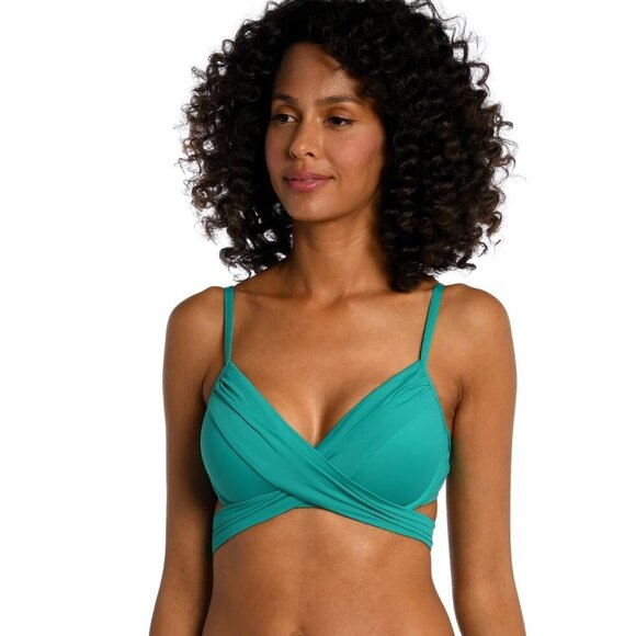 **La Blanca** Island Goddess Wrap Underwire Bra Top - Picture 1 of 5